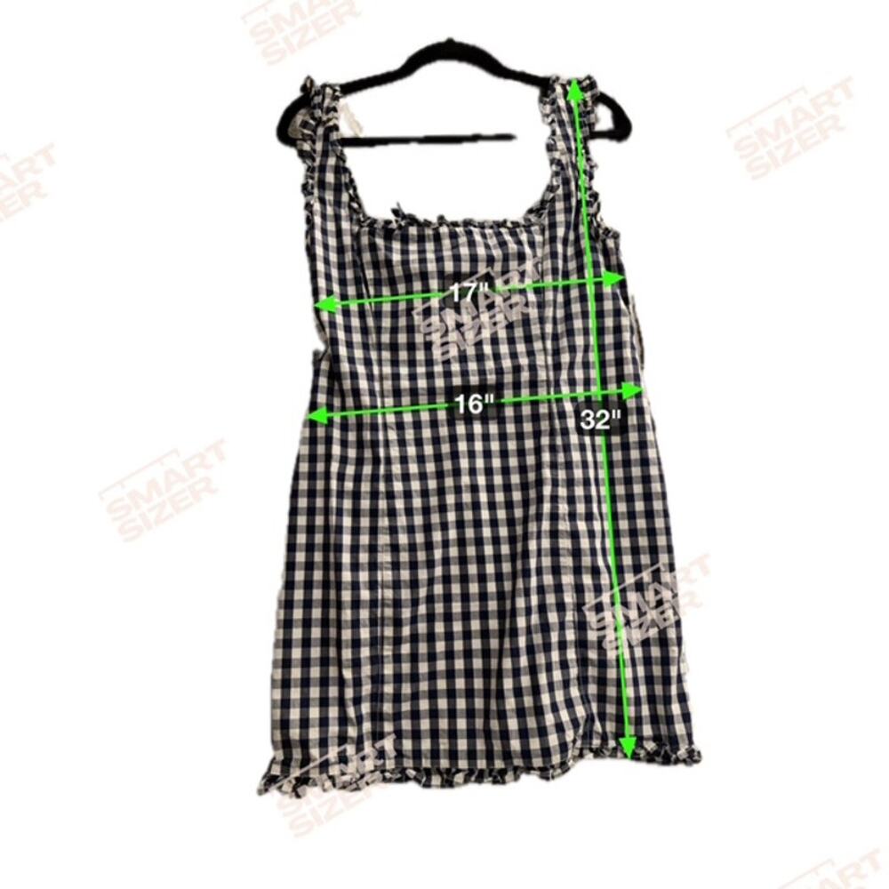 Blue Plaid J. Crew Dress Size 8 - Picture 3 of 9